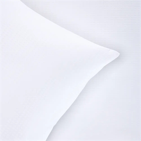 Sengetøj 140x200 cm - Blocks - Bomuldssatin - White